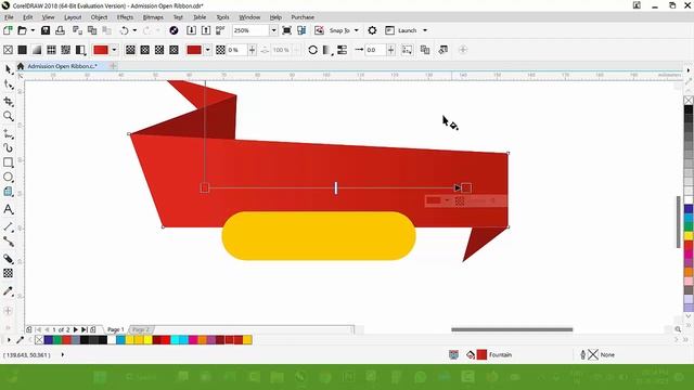 #583 | Ribbon Design | Admission Open | Basic CorelDraw in Hindi смотреть онлайн