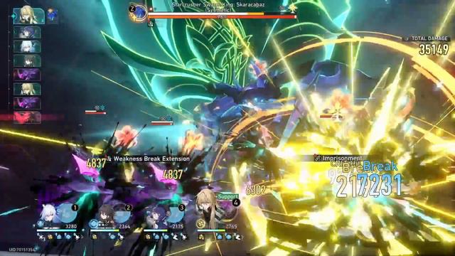 【Honkai Star Rail】 Echo of War - Borehole Planet's Old Crater [Difficulty VI] !Auto смотреть онлайн