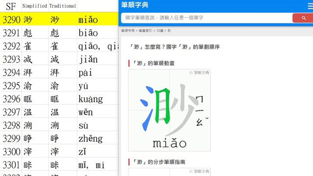 Chinese Characters Strokes 漢字筆順 SF System from 3281-3300 смотреть онлайн