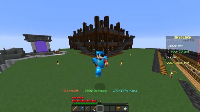 Hypixel Skyblock : HOW TO GET RID OF THE SKYBLOCK MENU! L Minecraft Skyblock (17)