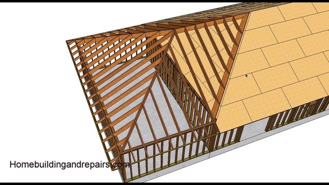 How to Frame Hip Roof Home Addition for Existing Building with Hip Roof смотреть онлайн