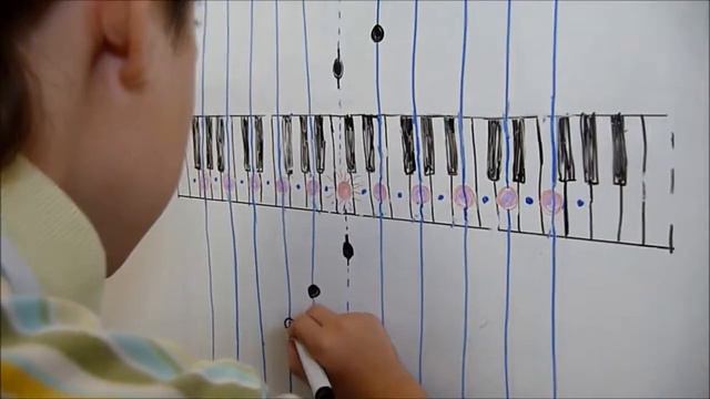 Соединение линеек и пространств с клавишами. Программа Софт Моцарт. смотреть онлайн