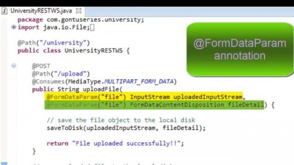 Web Services Part 13 - How to Upload a file to a RESTful Web Service