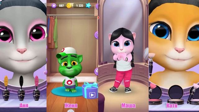 СКОРО В ШКОЛУ в первый класс Моя говорящая Анджела и котик Том 2 смотреть онлайн