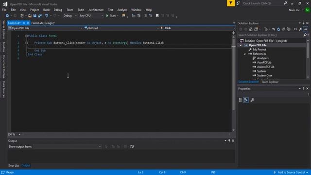 How to Open PDF FIles in VB.NET смотреть онлайн