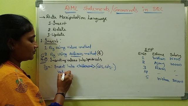 SQL||DML Commands or Statements used in SQL||SQL Both in Telugu And English||Telugu Scit Tutorial смотреть онлайн
