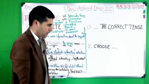 Bac Exam Correction | LANGUAGE -2 GRAMMAR