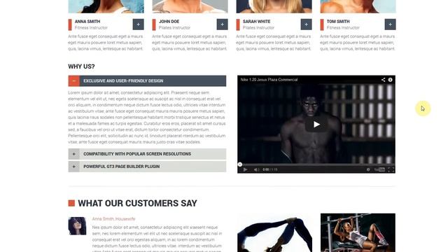 Fit+ Multipurpose Sports WordPress Theme Overview смотреть онлайн