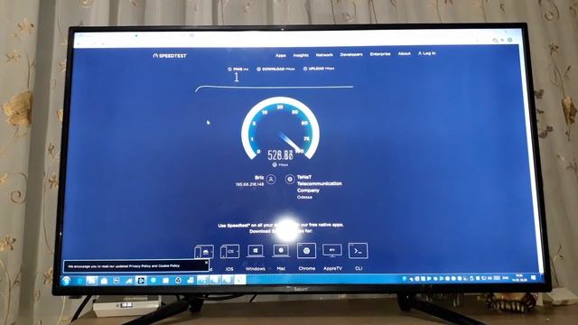 Роутер Netis N1 тесты скоростей на Гигабитном интернете(500мбит) Провайдер Бриз Одесса смотреть онлайн