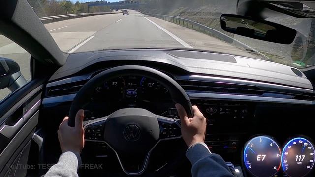 2021 VW Arteon Shooting Brake 2.0 TDI 200 PS TOP SPEED AUTOBAHN DRIVE POV