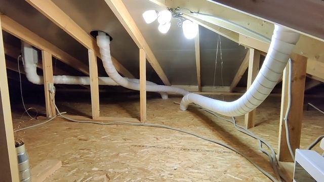 СИП дом, вентиляция сантехнической 110 трубой с отводом конденсата смотреть онлайн