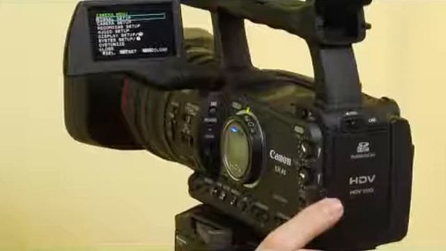 How to Use the Menu on a Canon XH A1 смотреть онлайн