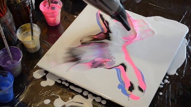 ИНТЕРЬЕРНАЯ КАРТИНА ФЕНОМ. Акриловая Заливка DUTCH POUR. смотреть онлайн