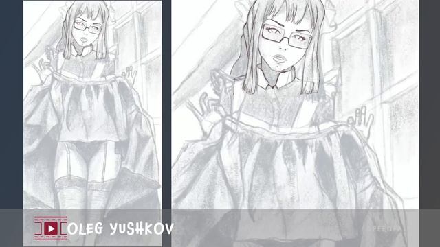 Рисунок - Девушка в платье смотреть онлайн