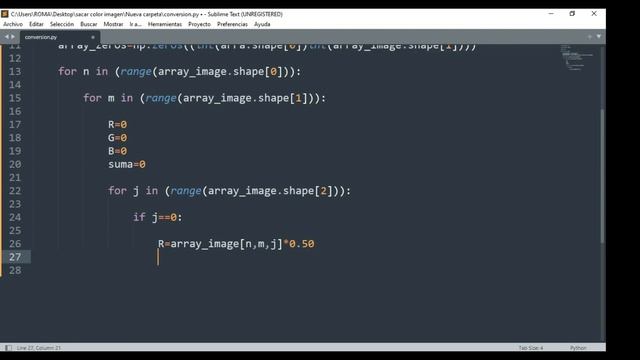 grayscale in python in sublime смотреть онлайн