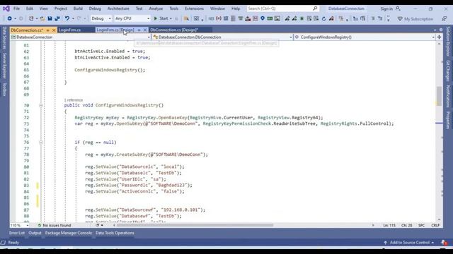 Dynamic database connection in C# (اتصال قاعدة البيانات الديناميكي) смотреть онлайн