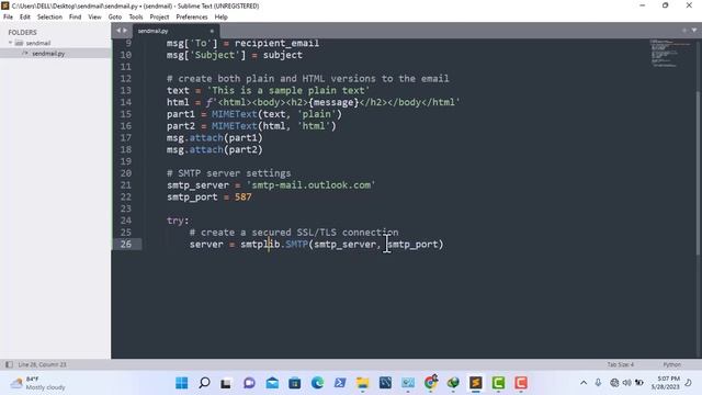 Python Email Automation Tutorial: Sending HTML Emails with Python and Outlook смотреть онлайн