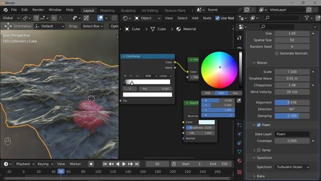 Blender. Ocean Modifier (Океан)