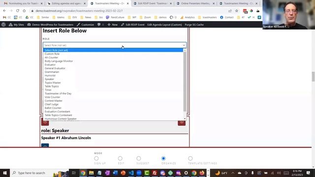 Demo of new, more flexible agenda management tools - WordPress for Toastmasters смотреть онлайн