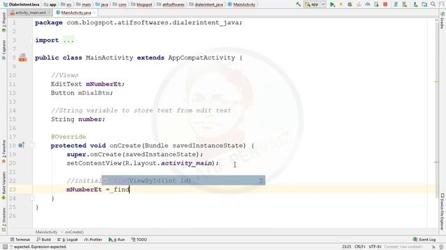 Dialer Intent - Android Studio - Java смотреть онлайн
