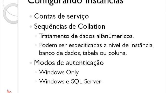 Revisão: Instalação e Configuração - SQL Server 2008 смотреть онлайн