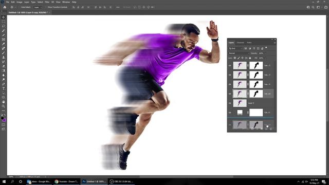 How to create SUPER SPEED EFFECT in Photoshop смотреть онлайн