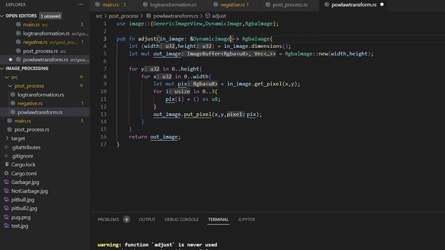 Rust - Log/Power Law transformation смотреть онлайн