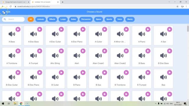 Scratch 3 - Dodge Ball Game Easy Beginner's Tutorial смотреть онлайн