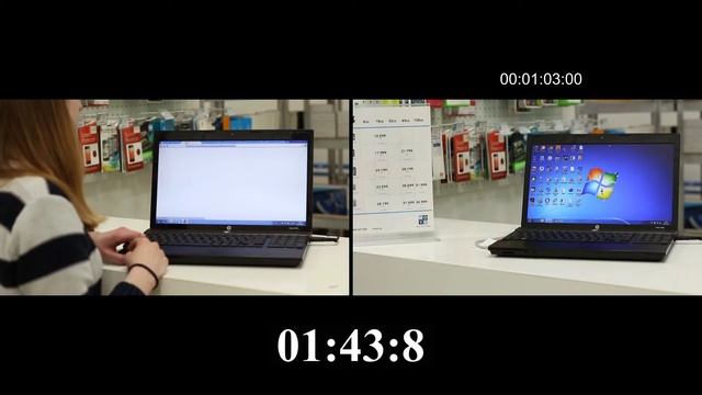 Сравнение скорости работы старого ноутбука с HDD и SSD смотреть онлайн