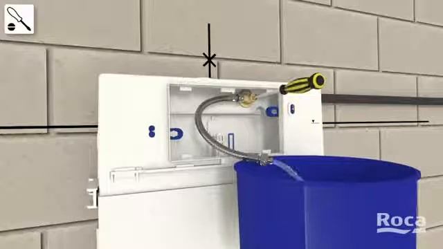 Установка скрытого бачка Roca для напольных приставных унитазов смотреть онлайн