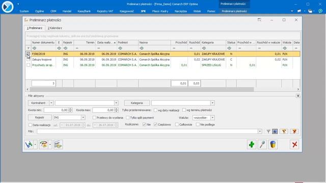Comarch ERP Optima Kasa Bank - eksport i import przelewów za pomocą usługi sieciowej ING WebService смотреть онлайн
