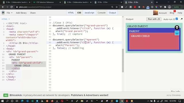 04 - 14 Weeks of JavaScript- Event bubbling, Capturing and Delegation смотреть онлайн