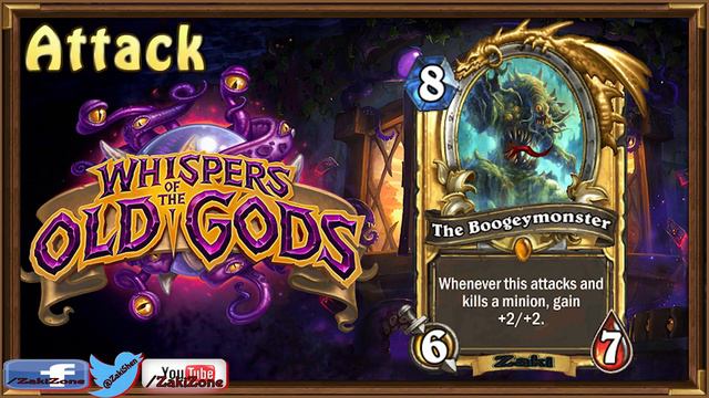 The Boogeymonster WotOG Card Sounds in English - HearthStone Whispers of the Old Gods смотреть онлайн