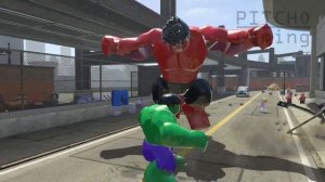 GIANT RED HULK vs. Green Hulk: EPIC TRANSFORMATION & BATTLE!