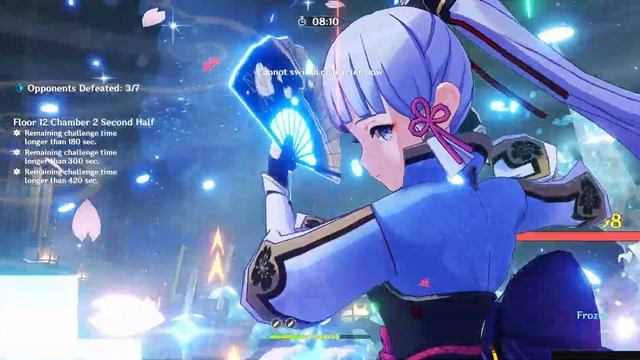 Spiral Abyss 3.6 Fischl National & Ayaka Freeze F2P смотреть онлайн