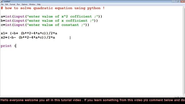 How to Solve Quadratic Equation in Python | Python project for beginners?? смотреть онлайн