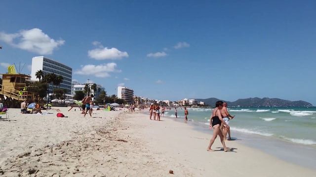 Beach Walk Tours Cala Millor, Mallorca (Majorca), Spain 4K  | Best Beaches