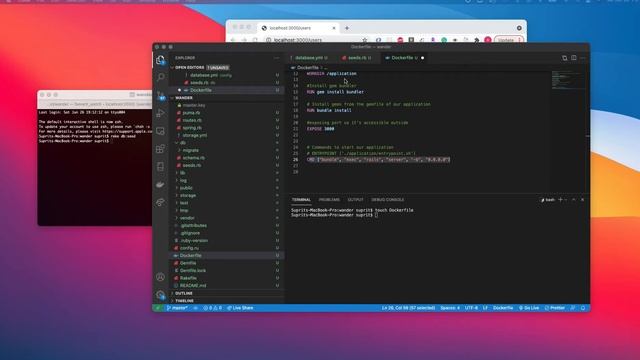 Convert Rails 6 application to docker image and docker container смотреть онлайн