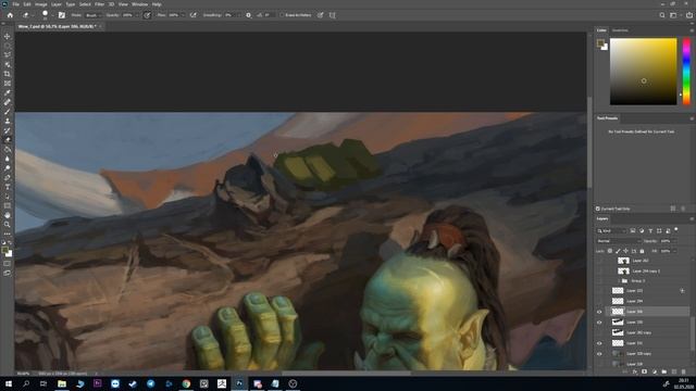 СТРИМ | Финалим Работягу орка из World of Warcraft #7 | Photoshop смотреть онлайн