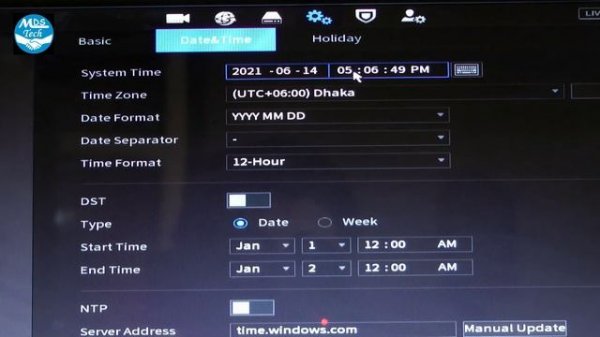 How To Change Date And Time Dahua 4.0 DVR / NVR / XVR