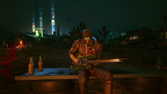 Cyberpunk 2077 - Campfire Guitar - Appearance Menu Mod смотреть онлайн