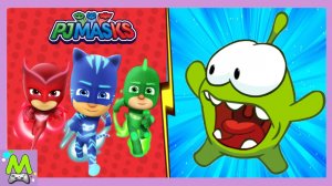 Ам Ням Погоня  vs Герои в Масках_Погоня Кэтбоя.Супернямы против Супергероев.Мультяшные Игры-Бегалки