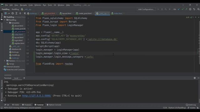Flask Blog App Development Part (7/8) | Python with Flask Tutorial #17 смотреть онлайн