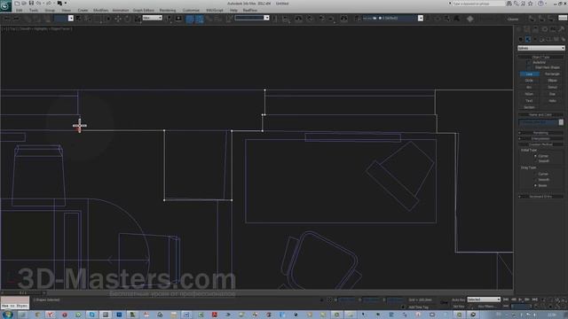 Чертежи в 3ds Max. Моделирование интерьера в 3D Max