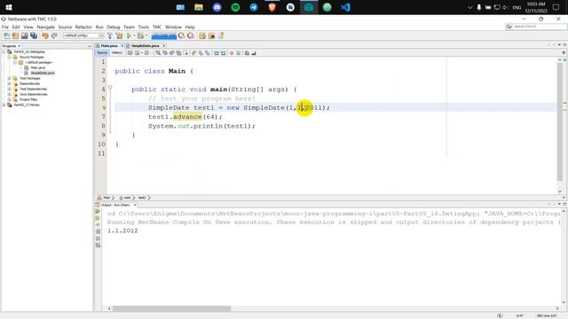JAVA MOOC SOLUTION 5_16 Dating App смотреть онлайн
