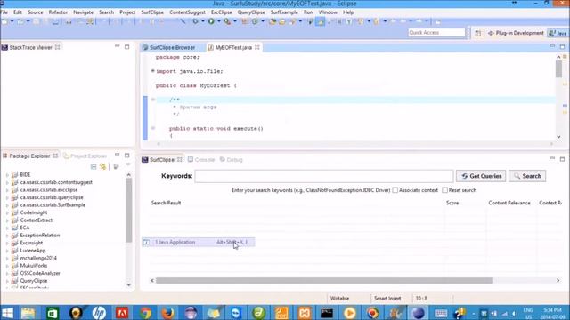 SurfClipse: ICSME 2014 Tool Demo смотреть онлайн