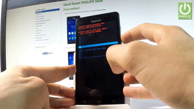 How to Hard Reset PHILIPS S326 - Remove Screen Lock / Wipe Data смотреть онлайн