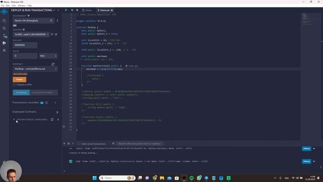 смарт контракты Ethereum язык Solidity | типы данных Видео 2 смотреть онлайн