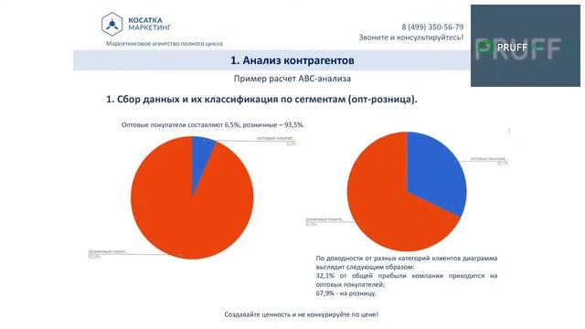 Маркетинг для бизнеса. Урок 2.1 Анализ контрагентов. смотреть онлайн