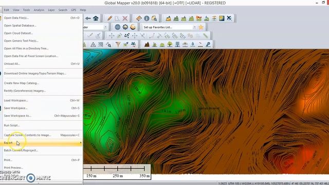 Tutorial obtener curvas de nivel de google Earth en autocad atravez de global mapper смотреть онлайн